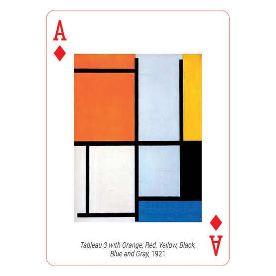 Piet Mondrian playing cards